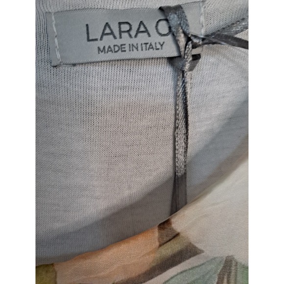 NWT Lara‎ G. By Lara Guidotti Floral Airy Silk Blend Blouson Dress Size Large - Picture 6 of 9